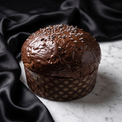 Panettone artgianale siciliano al cioccolato fondente in vendita online. 1,2 KG.