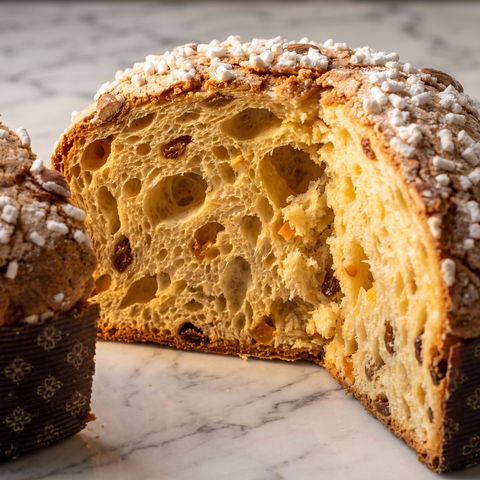 Panettone artigianale classico siciliano con uvetta e canditi in vendita online. 1,2KG.